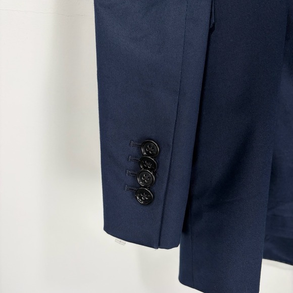 Banana Republic Core Temp Tailored Performance Blazer Sport Coat Men 44R Navy - Picture 12 of 15